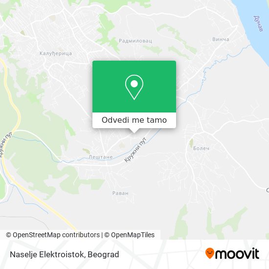 Naselje Elektroistok mapa