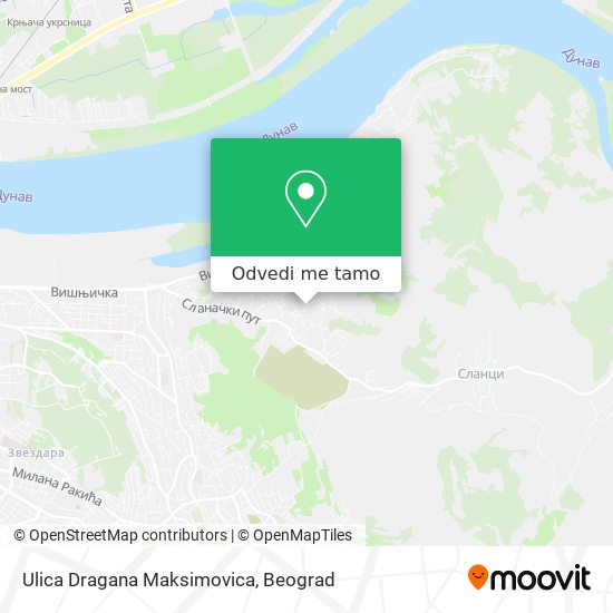 Ulica Dragana Maksimovica mapa