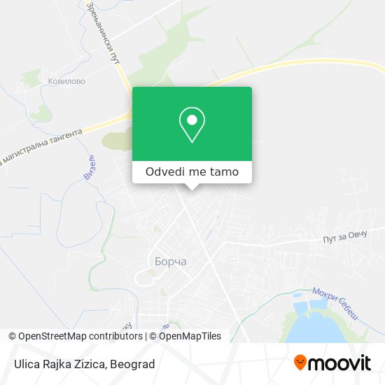 Ulica Rajka Zizica mapa