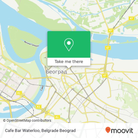 Cafe Bar Waterloo mapa