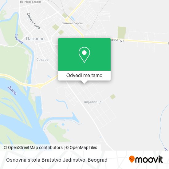 Osnovna skola Bratstvo Jedinstvo mapa