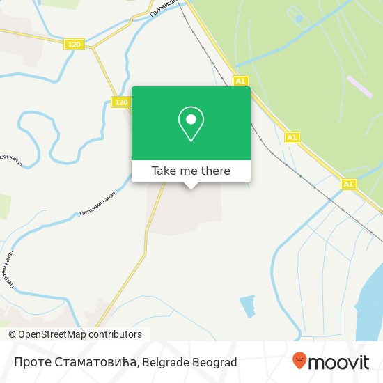 Проте Стаматовића mapa