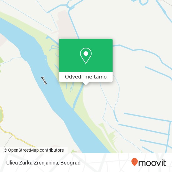 Ulica Zarka Zrenjanina mapa