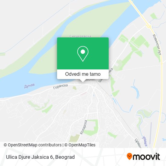 Ulica Djure Jaksica 6 mapa