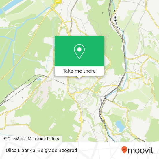 Ulica Lipar 43 mapa