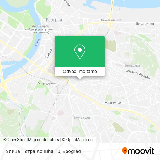 Улица Петра Кочића 10 mapa
