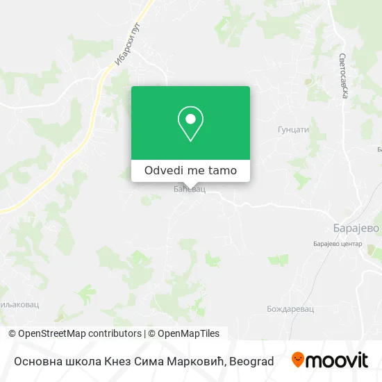 Основна школа Кнез Сима Марковић mapa