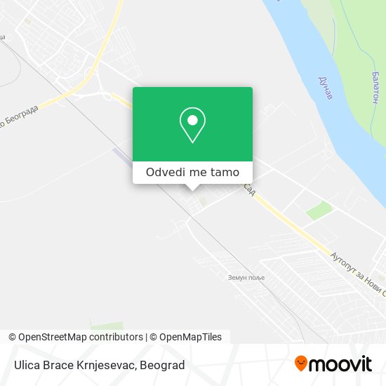 Ulica Brace Krnjesevac mapa