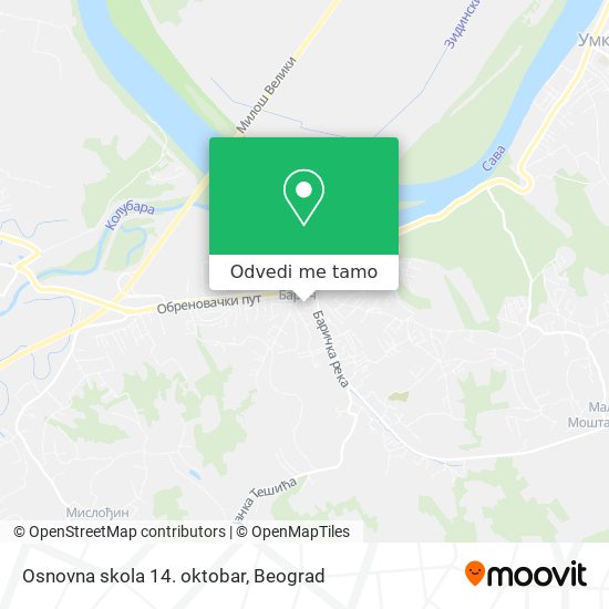 Osnovna skola 14. oktobar mapa