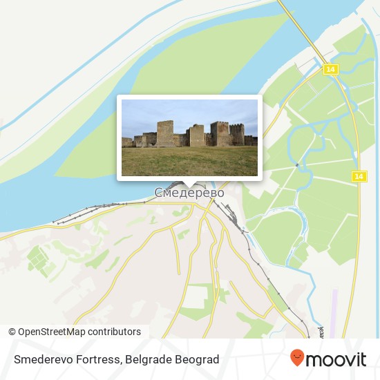 Smederevo Fortress mapa