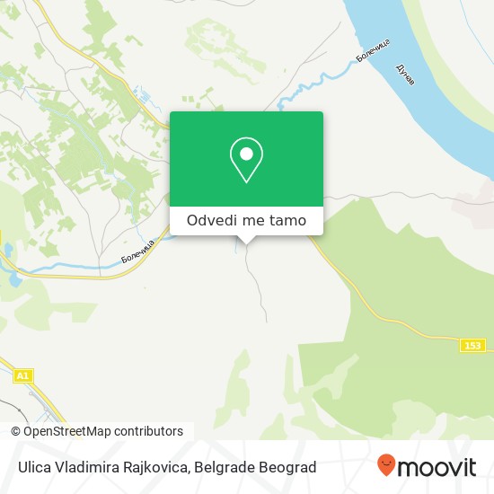 Ulica Vladimira Rajkovica mapa