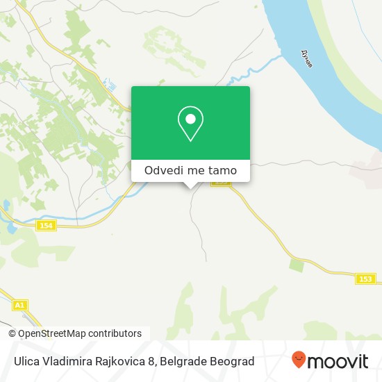 Ulica Vladimira Rajkovica 8 mapa