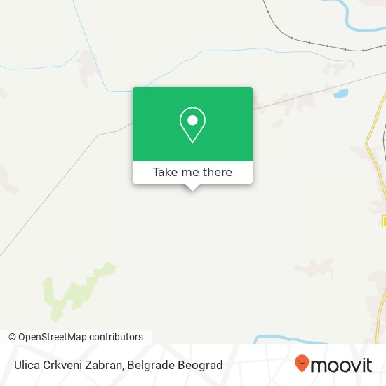 Ulica Crkveni Zabran mapa