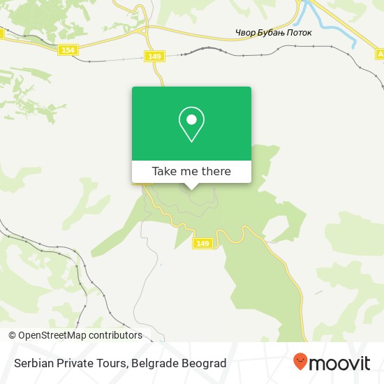 Serbian Private Tours mapa