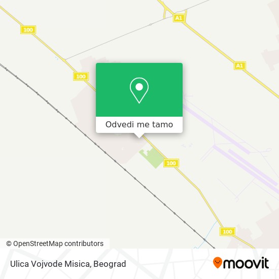 Ulica Vojvode Misica mapa