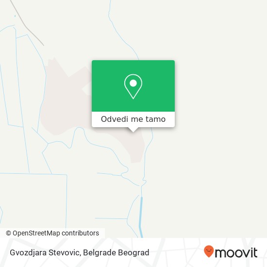 Gvozdjara Stevovic mapa