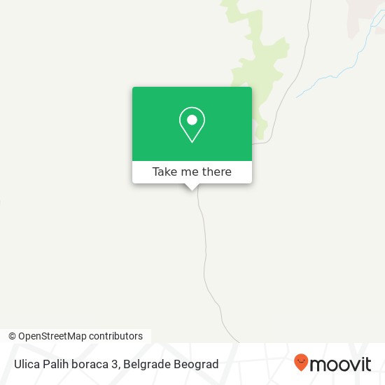 Ulica Palih boraca 3 mapa