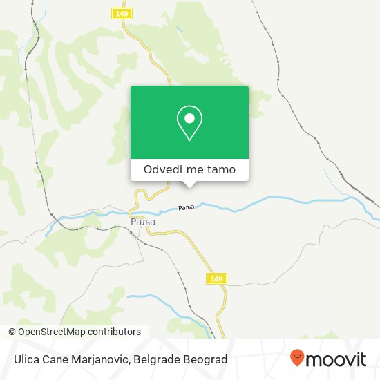 Ulica Cane Marjanovic mapa