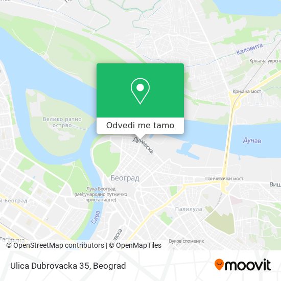 Ulica Dubrovacka 35 mapa