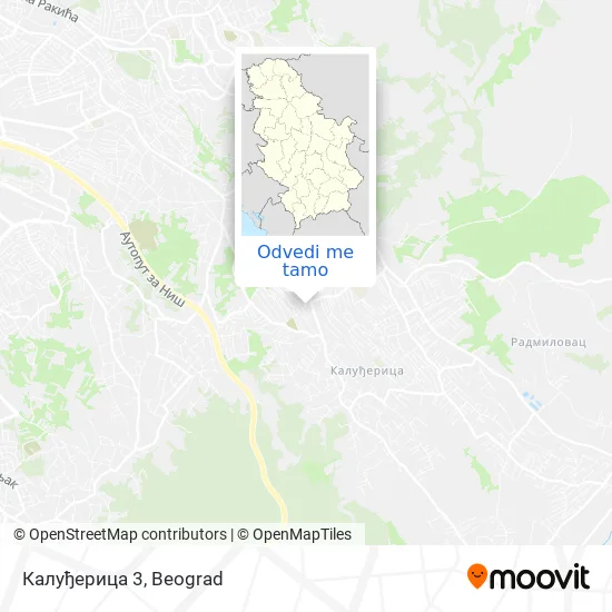 Калуђерица 3 mapa