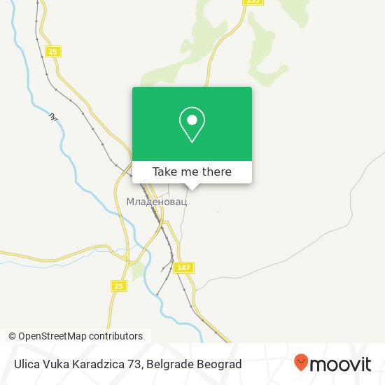 Ulica Vuka Karadzica 73 mapa