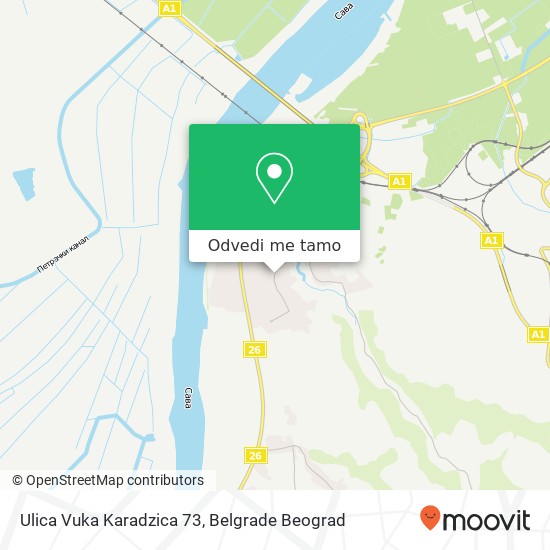 Ulica Vuka Karadzica 73 mapa