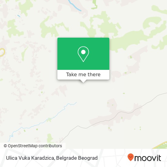 Ulica Vuka Karadzica mapa