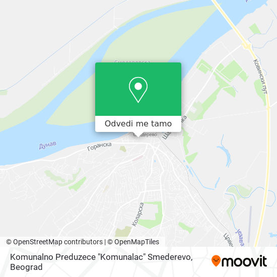 Komunalno Preduzece "Komunalac" Smederevo mapa