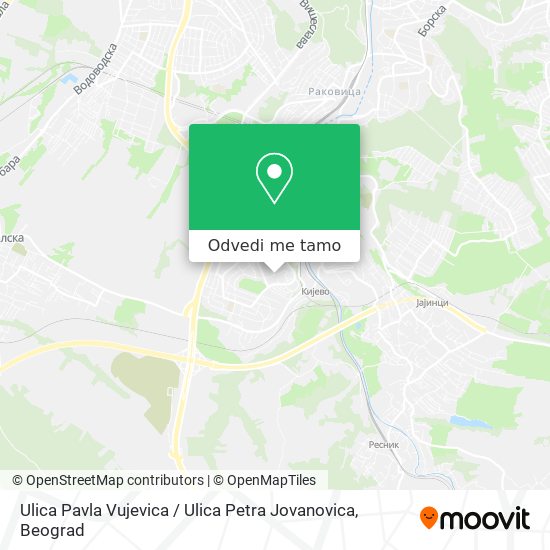 Ulica Pavla Vujevica / Ulica Petra Jovanovica mapa