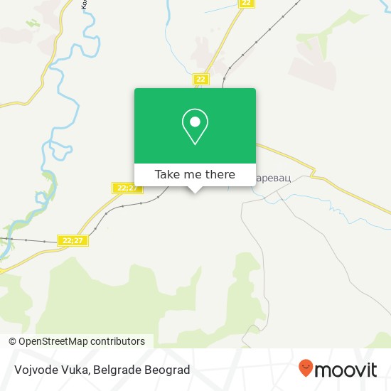 Vojvode Vuka mapa