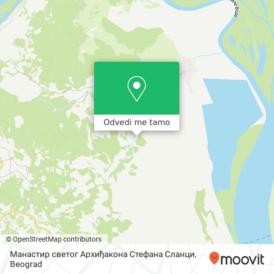 Манастир светог Архиђакона Стефана Сланци mapa