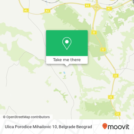 Ulica Porodice Mihailovic 10 mapa