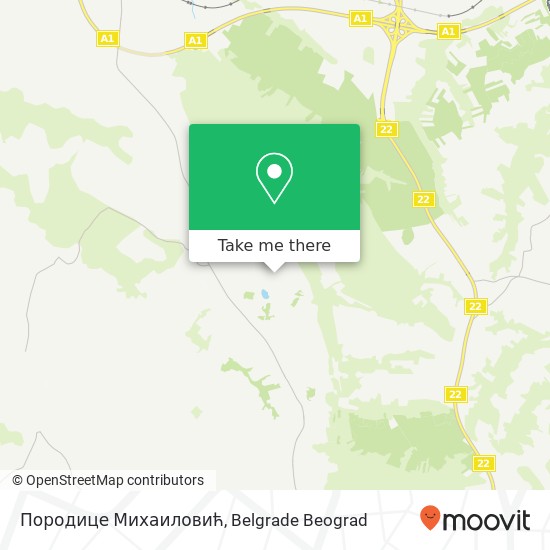 Породице Михаиловић mapa