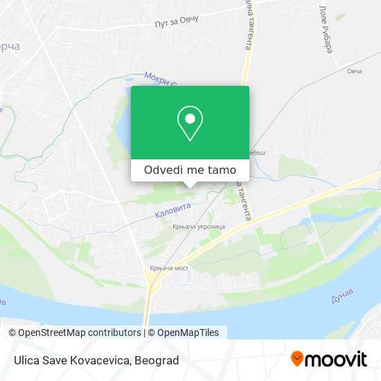 Ulica Save Kovacevica mapa