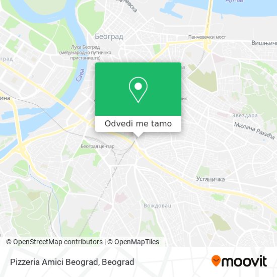 Pizzeria Amici Beograd mapa