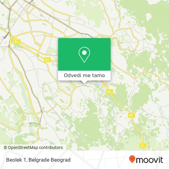 Beolek 1 mapa