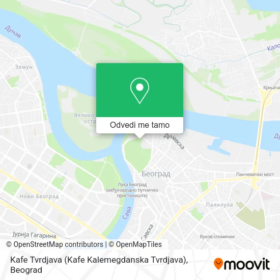 Kafe Tvrdjava (Kafe Kalemegdanska Tvrdjava) mapa