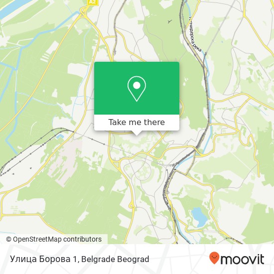 Улица Борова 1 mapa