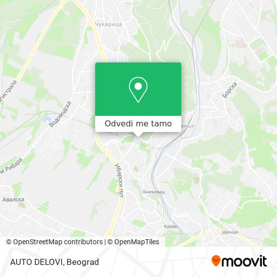 AUTO DELOVI mapa