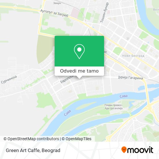 Green Art Caffe mapa