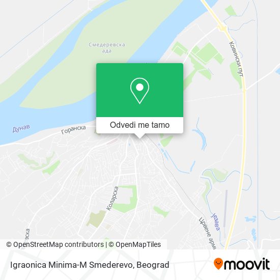 Igraonica Minima-M Smederevo mapa