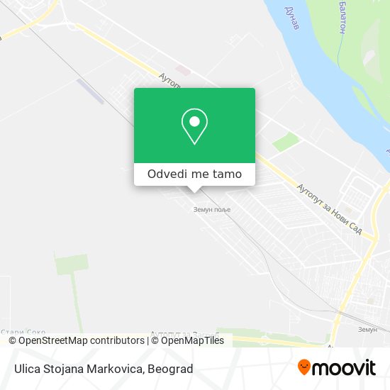 Ulica Stojana Markovica mapa