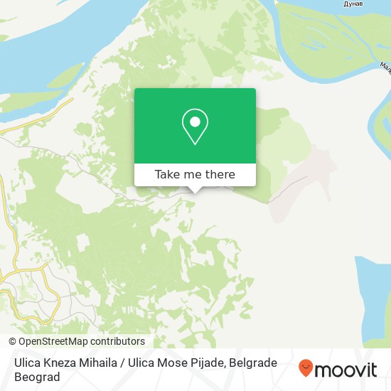 Ulica Kneza Mihaila / Ulica Mose Pijade mapa