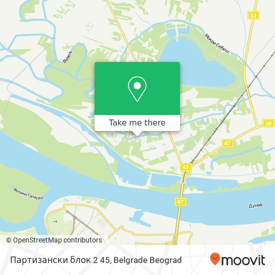 Партизански блок 2 45 mapa