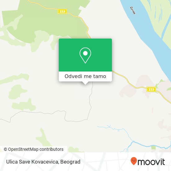 Ulica Save Kovacevica mapa