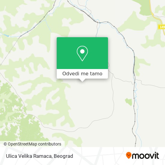 Ulica Velika Ramaca mapa