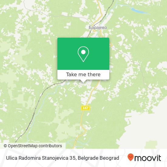 Ulica Radomira Stanojevica 35 mapa