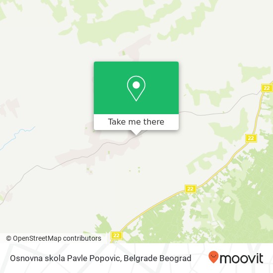 Osnovna skola Pavle Popovic mapa