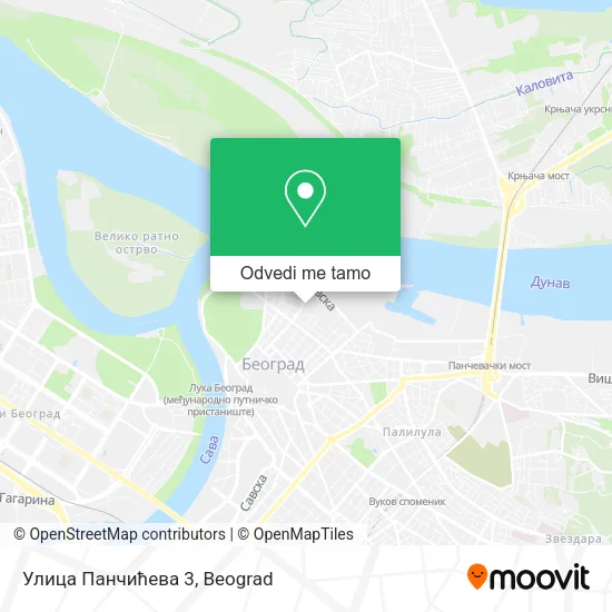 Улица Панчићева 3 mapa
