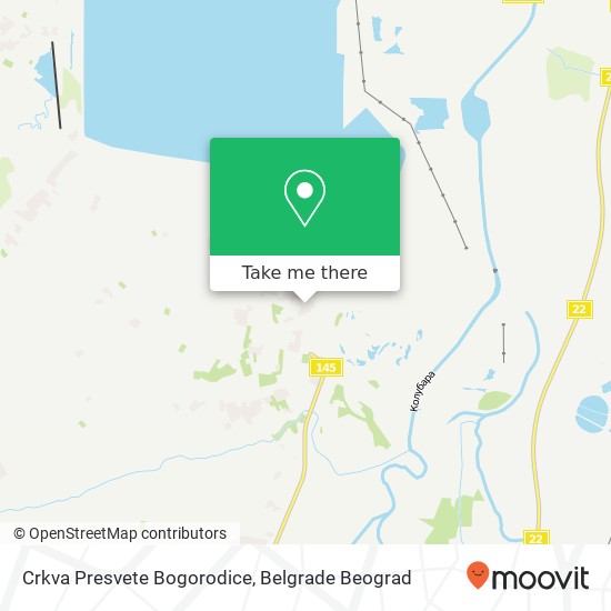 Crkva Presvete Bogorodice mapa